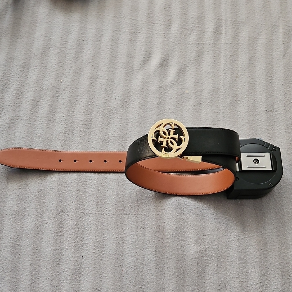 Guess Black Belts with Gold Buckle